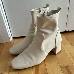 Aldo Cream Ankle Booties